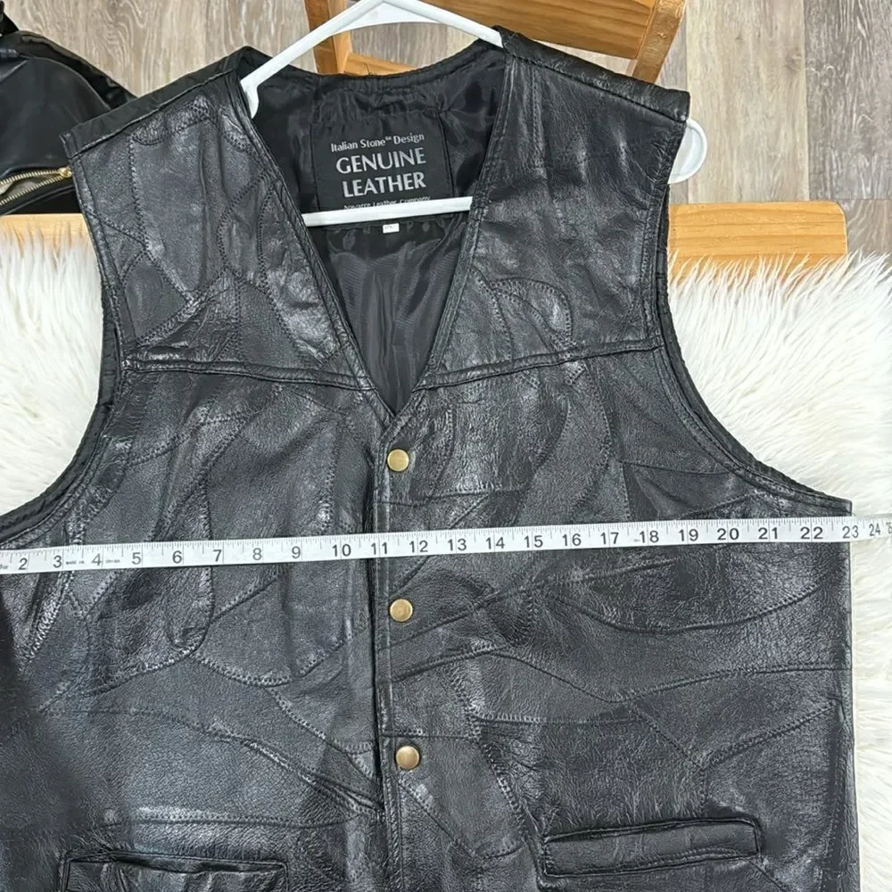 NAVARRE LEATHER COMPANY VEST SIZE XXXL